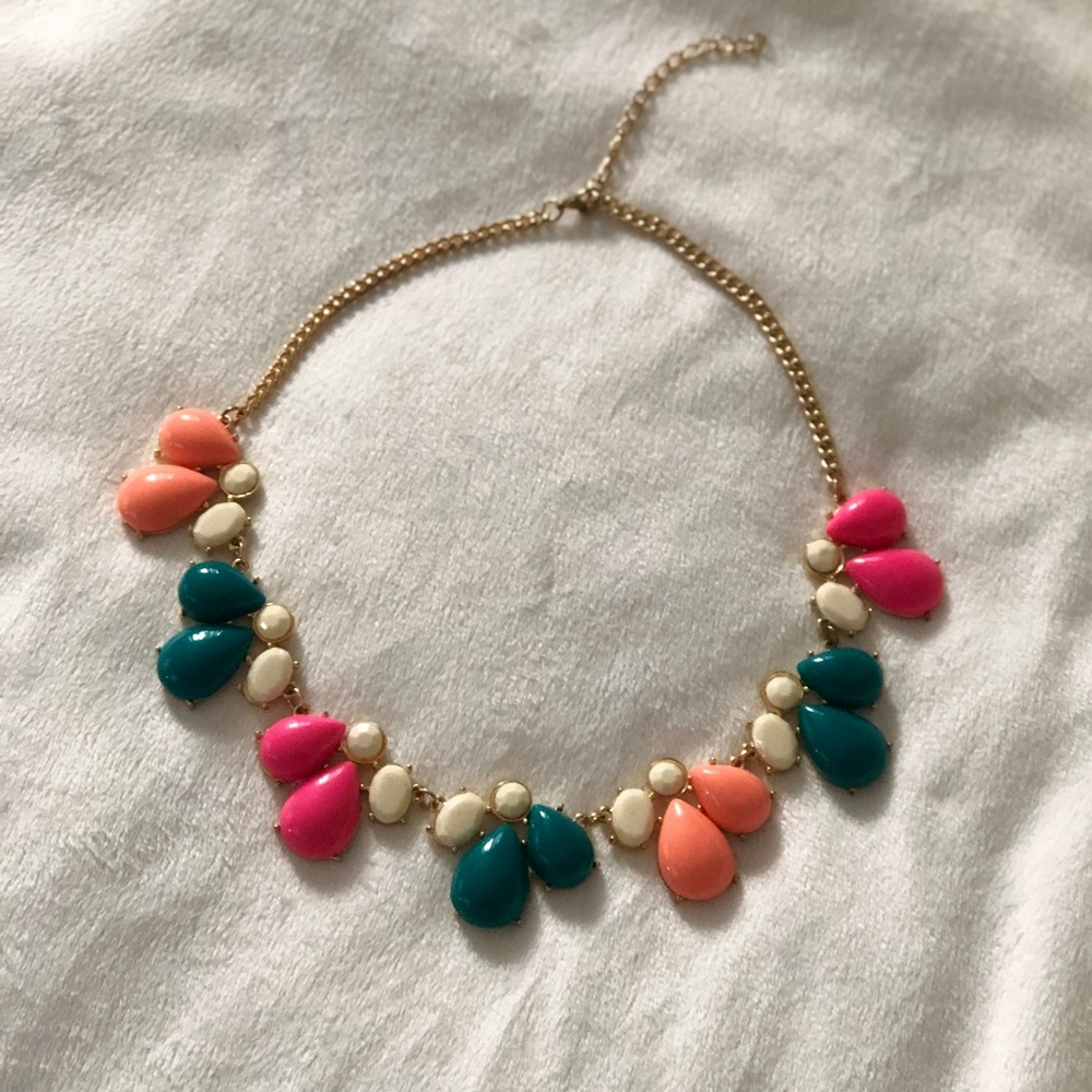 Olivia Welles Statement Multi Color Necklace